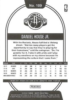 2020-21 Hoops - Silver #109 Danuel House Jr. Back
