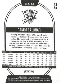 2020-21 Hoops - Teal Explosion #54 Danilo Gallinari Back