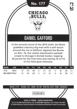 2020-21 Hoops - Teal Explosion #177 Daniel Gafford Back