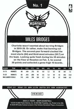 2020-21 Hoops Winter #1 Miles Bridges Back