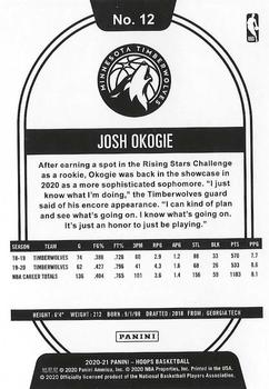 2020-21 Hoops Winter #12 Josh Okogie Back