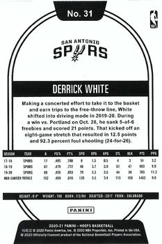 2020-21 Hoops Winter #31 Derrick White Back