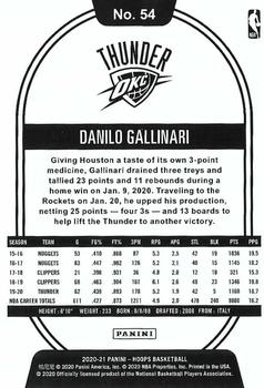 2020-21 Hoops Winter #54 Danilo Gallinari Back