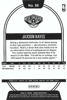 2020-21 Hoops Winter #66 Jaxson Hayes Back