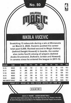 2020-21 Hoops Winter #80 Nikola Vucevic Back