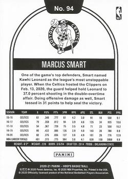 2020-21 Hoops Winter #94 Marcus Smart Back