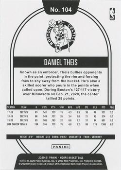 2020-21 Hoops Winter #104 Daniel Theis Back