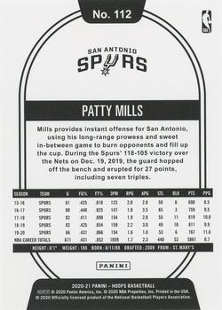 2020-21 Hoops Winter #112 Patty Mills Back