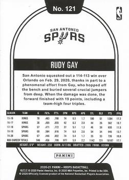 2020-21 Hoops Winter #121 Rudy Gay Back
