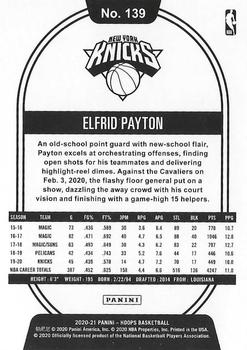 2020-21 Hoops Winter #139 Elfrid Payton Back