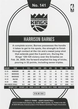 2020-21 Hoops Winter #141 Harrison Barnes Back