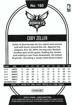 2020-21 Hoops Winter #160 Cody Zeller Back