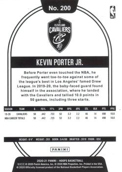 2020-21 Hoops Winter #200 Kevin Porter Jr. Back