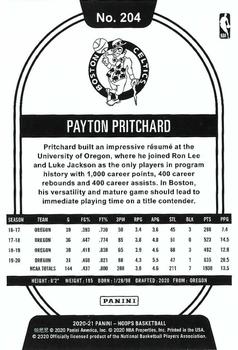 2020-21 Hoops Winter #204 Payton Pritchard Back
