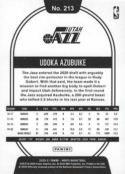 2020-21 Hoops Winter #213 Udoka Azubuike Back