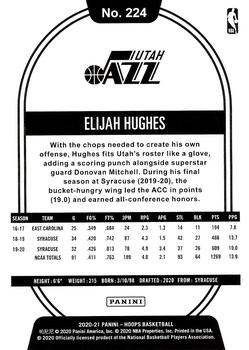 2020-21 Hoops Winter #224 Elijah Hughes Back