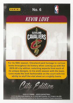 2020-21 Hoops - City Edition #6 Kevin Love Back