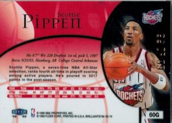 1998-99 Fleer Brilliants - Gold #60G Scottie Pippen Back