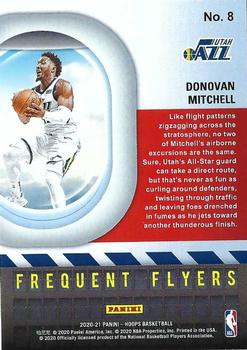 2020-21 Hoops - Frequent Flyers Holo #8 Donovan Mitchell Back