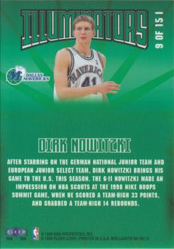 1998-99 Fleer Brilliants - Illuminators #9 I Dirk Nowitzki Back