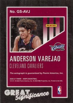 2020-21 Hoops - Great SIGnificance #GS-AVJ Anderson Varejao Back