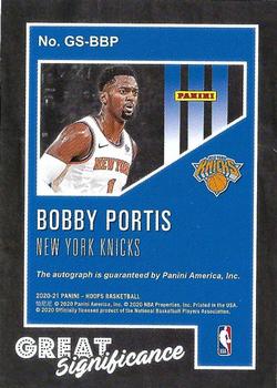 2020-21 Hoops - Great SIGnificance #GS-BBP Bobby Portis Back