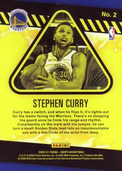 2020-21 Hoops - High Voltage #2 Stephen Curry Back