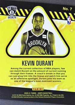 2020-21 Hoops - High Voltage #7 Kevin Durant Back