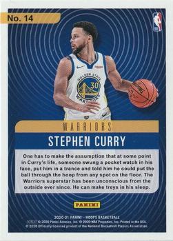 2020-21 Hoops - Hipnotized #14 Stephen Curry Back