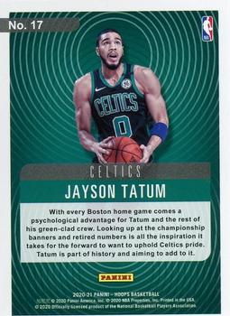 2020-21 Hoops - Hipnotized #17 Jayson Tatum Back