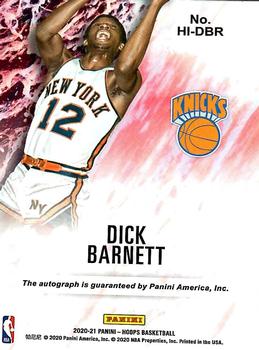 2020-21 Hoops - Hoops Ink #HI-DBR Dick Barnett Back