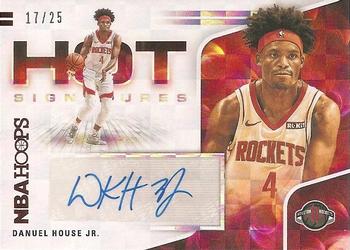 2020-21 Hoops - Hot Signatures Red #HS-DHJ Danuel House Jr. Front