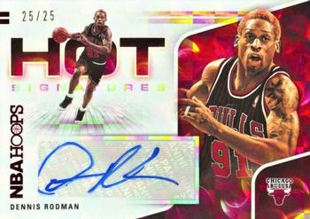 2020-21 Hoops - Hot Signatures Red #HS-DRD Dennis Rodman Front