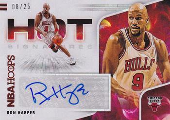 2020-21 Hoops - Hot Signatures Red #HS-RHA Ron Harper Front