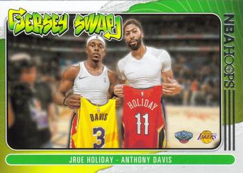 2020-21 Hoops - Jersey Swap #6 Jrue Holiday / Anthony Davis Front