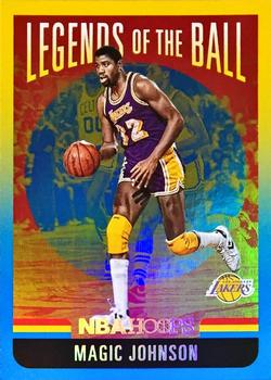 2020-21 Hoops - Legends of the Ball #3 Magic Johnson Front
