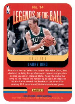 2020-21 Hoops - Legends of the Ball #14 Larry Bird Back