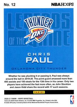 2020-21 Hoops - Legends of the Game #12 Chris Paul Back