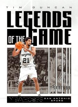 2020-21 Hoops - Legends of the Game #15 Tim Duncan Front
