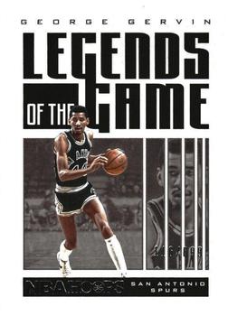 2020-21 Hoops - Legends of the Game #16 George Gervin Front