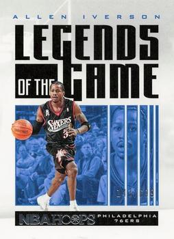 2020-21 Hoops - Legends of the Game #28 Allen Iverson Front