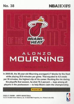 2020-21 Hoops - Legends of the Game #38 Alonzo Mourning Back
