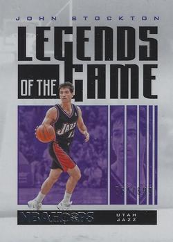 2020-21 Hoops - Legends of the Game #57 John Stockton Front