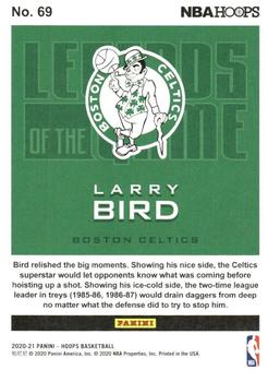 2020-21 Hoops - Legends of the Game #69 Larry Bird Back
