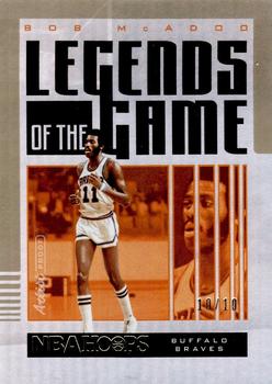 2020-21 Hoops - Legends of the Game Artist Proof Gold #40 Bob McAdoo Front