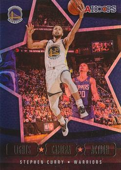 2020-21 Hoops - Lights Camera Action Holo #26 Stephen Curry Front