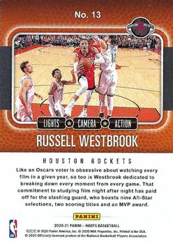 2020-21 Hoops Winter - Lights Camera Action #13 Russell Westbrook Back