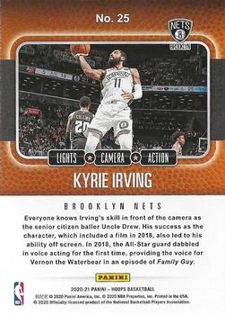 2020-21 Hoops Winter - Lights Camera Action #25 Kyrie Irving Back