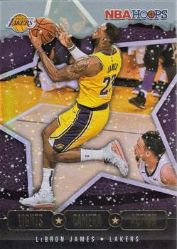 2020-21 Hoops Winter - Lights Camera Action Holo #22 LeBron James Front