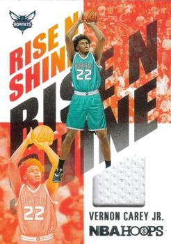2020-21 Hoops - Rise N Shine Memorabilia #RNS-VCJ Vernon Carey Jr. Front